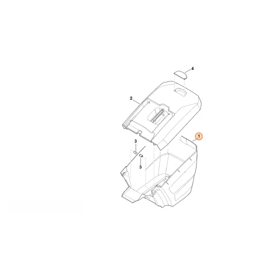 Stihl  Dolna część kosza na trawę 6364 703 9605
